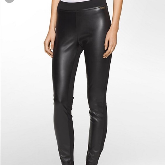 Calvin Klein Pants - Calvin Klein Faux Leather Leggings